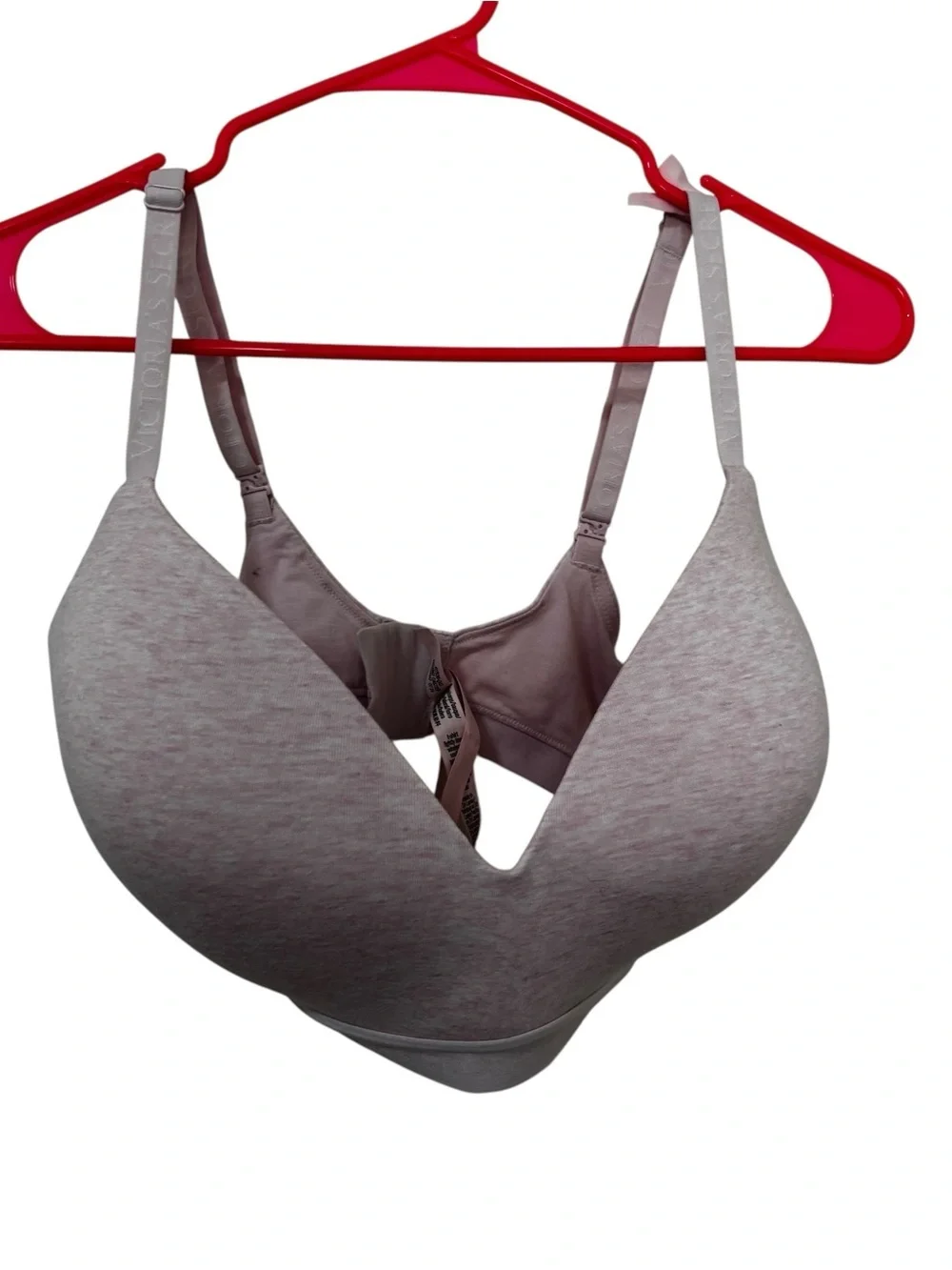 Victoria’s Secret tshirt lightly lined wireless bra light pink 36DDD
